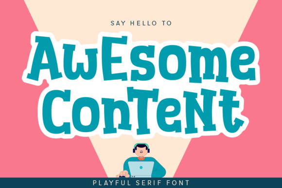 Awesome Content: A Bold Font for Branding That Stands Out