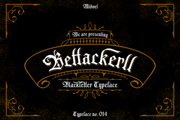 Bettackerll Font for Handmade Creations