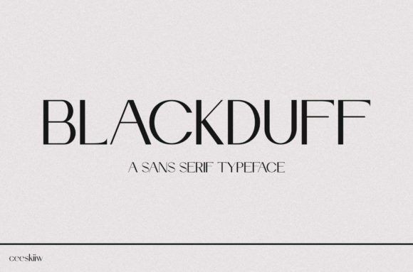 Blackduff: A Modern Sans Serif Font for Digital Design