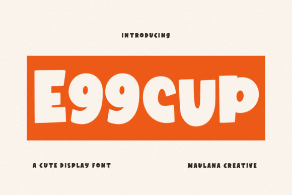 Eggcup Font for Editorial Design and Branding