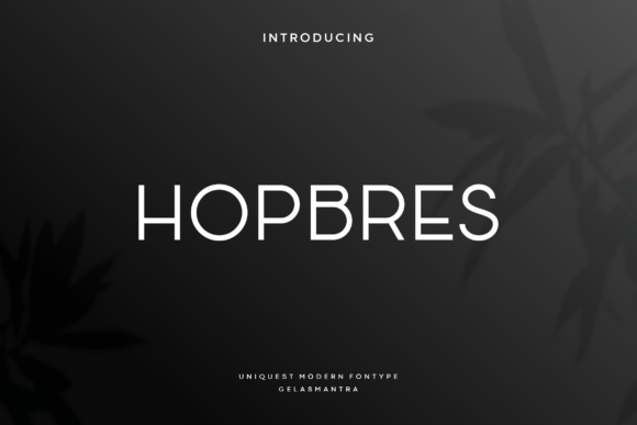 Hopbres Font for Web Design Projects