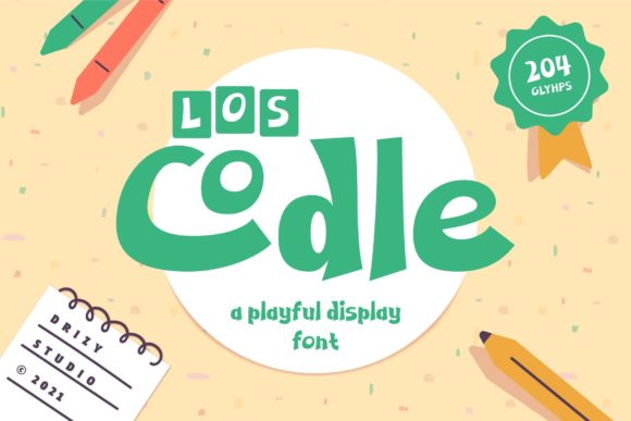 Los Codle: A Playful Serif Font for Handmade Creations