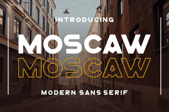 Moscaw: A Modern Sans Serif Font for Bold Branding