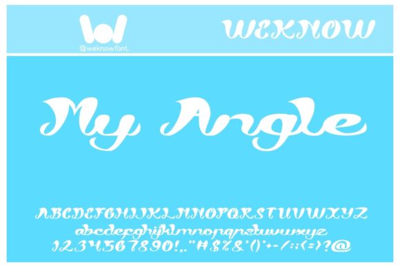 My Angle: A Chic Display Font for Digital Branding