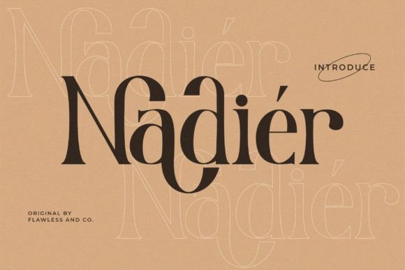 Nadier: A Modern Serif Font for Handmade Creations
