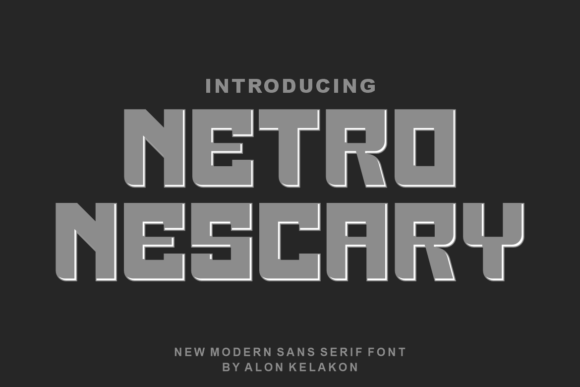 Netro Nescary: A Modern Font for Professional Branding
