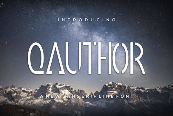 Qauthor: A Modern Sans Serif Font for Bold Branding
