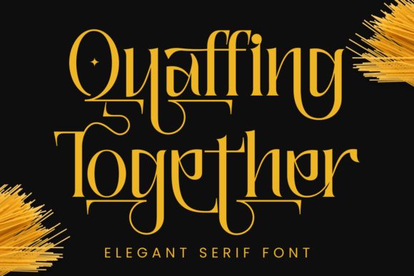 Quaffing Together Serif Font for Handmade Projects