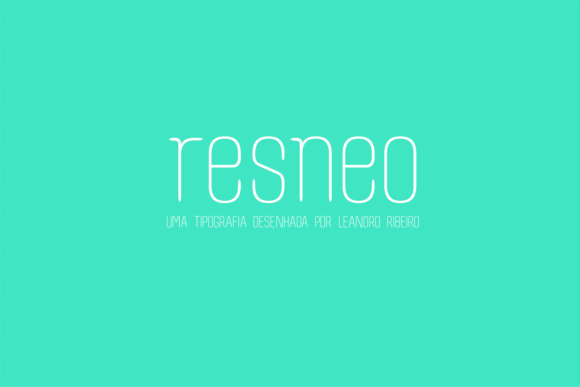 Resneo: A Thoughtful Display Font for Modern Editorial Design