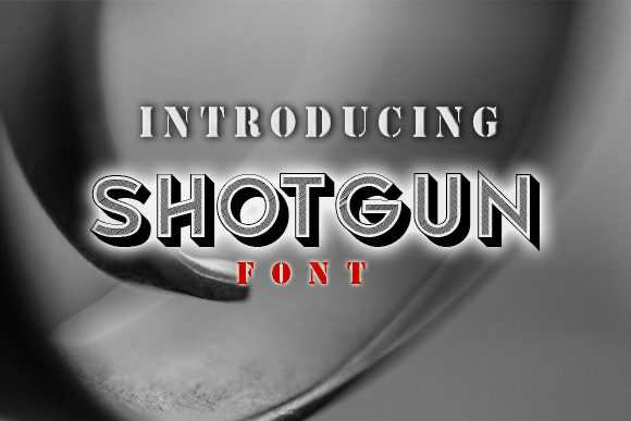 Shotgun: A Bold Display Font for Handmade Creations