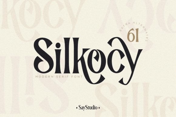 Silkocy: A Modern Serif Font for Bold Branding