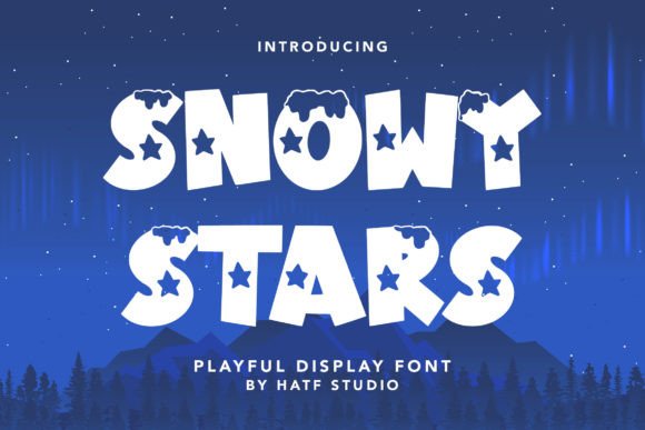 Snowy Stars Font for Web Design
