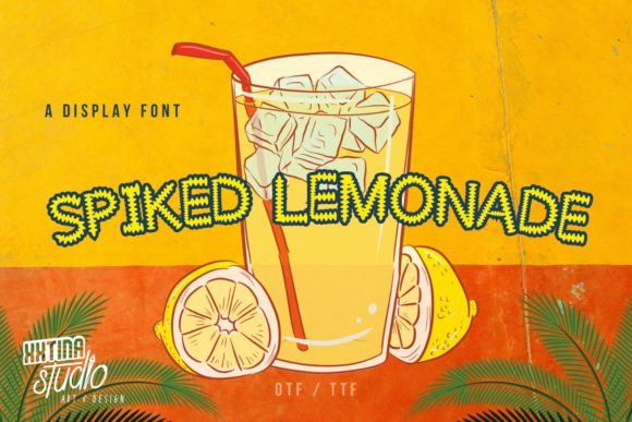 Spiked Lemonade Font for Handmade Creations