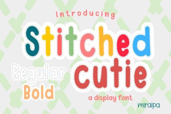 Stitched Cutie: A Decorative Font for Playful Branding